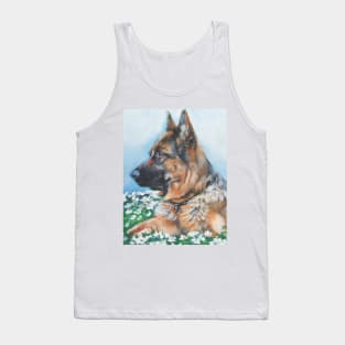 German Shepherd Fine Art Painting Tank Top